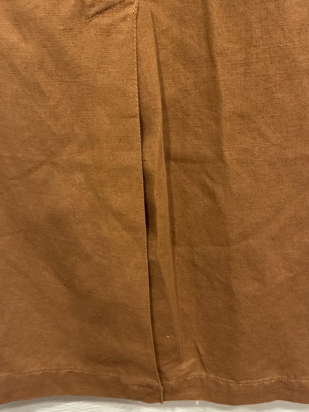 Women's Brown Long A-Line Skirt - Picture 4 of 6